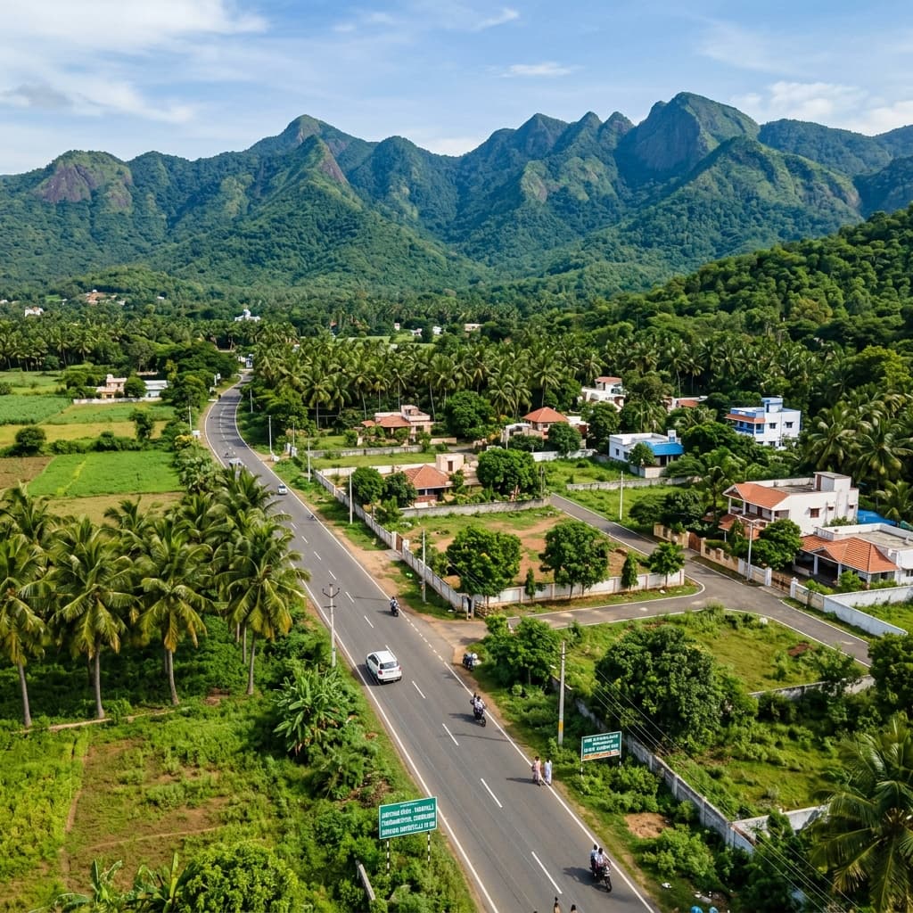 Siruvani Road land & plot properties